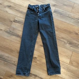 AGOLDE 90s pinch waist gray denim jeans size 24